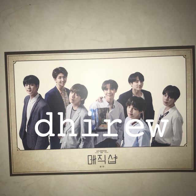 BTS OFFICIAL GROUP PHOTOCARD LG 5th MUSTER