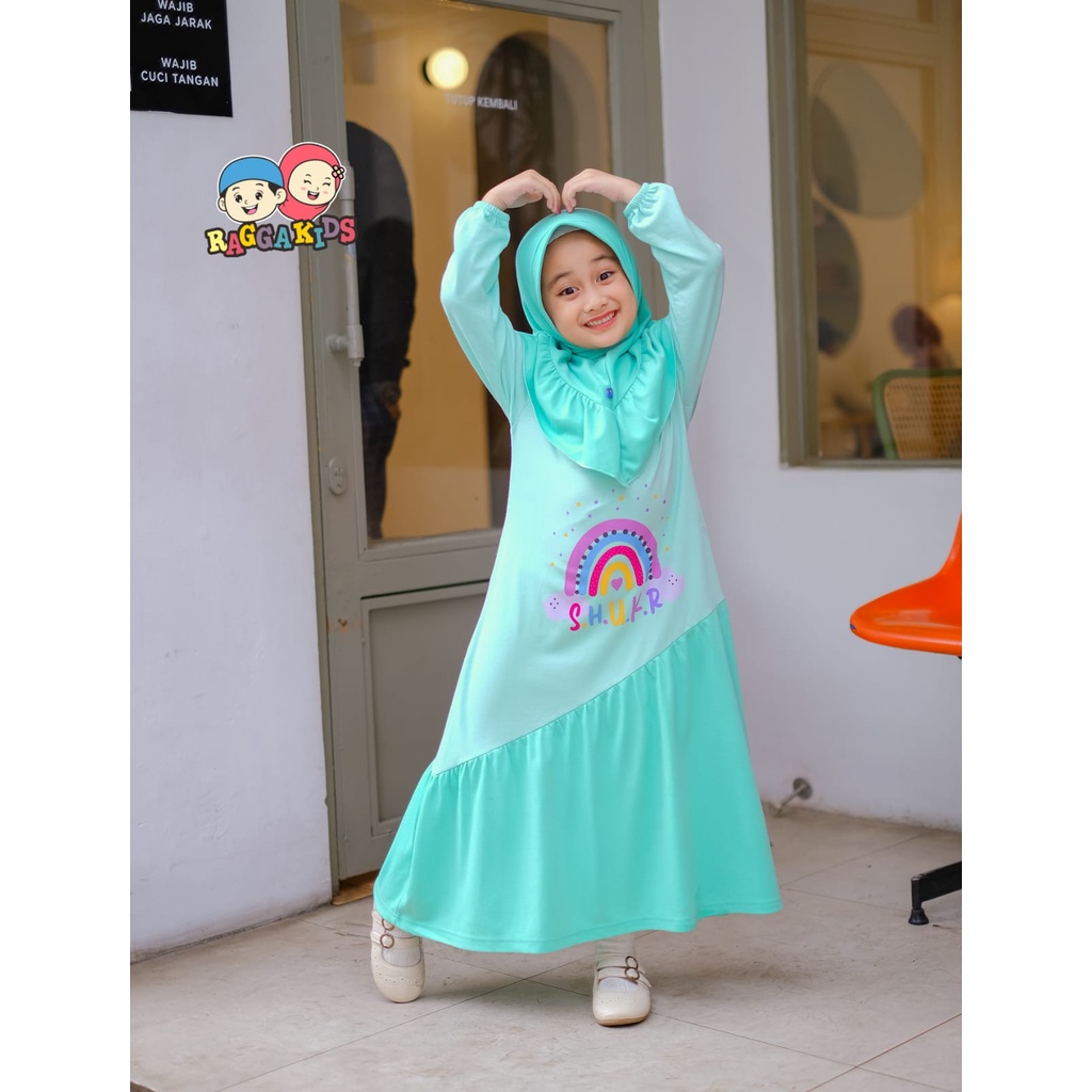 gratis tas baju muslim anak Raggakids Gamis anak premium RG56 free tas