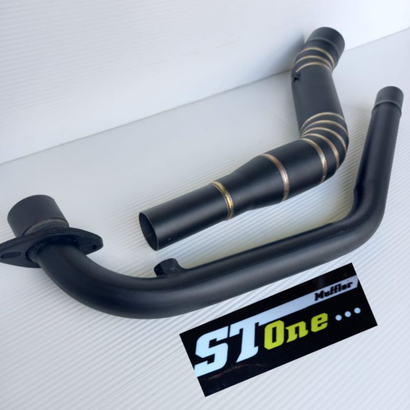 pipa leheran knalpot racing cb150r new cb150r sonic satria Fu vixion cbr150 knalpot black doff