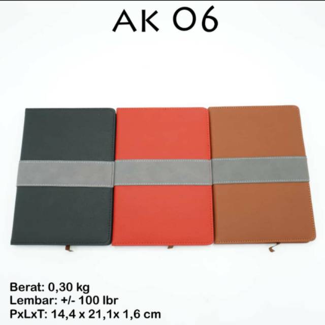 

Buku agenda notebook planner kulit promosi AK 06