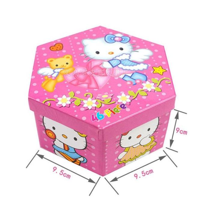 

Crayon Set Segi 6 46 Pcs Karakter Kartun Warna Krayon Mewarnai Anak