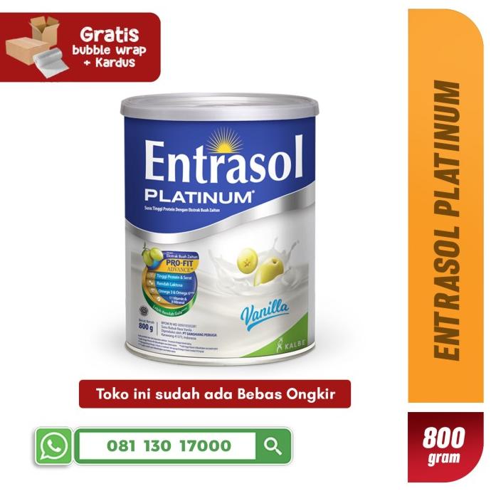 

[COD] Susu Lansia Entrasol Platinum Vanila 800 gram [COD]