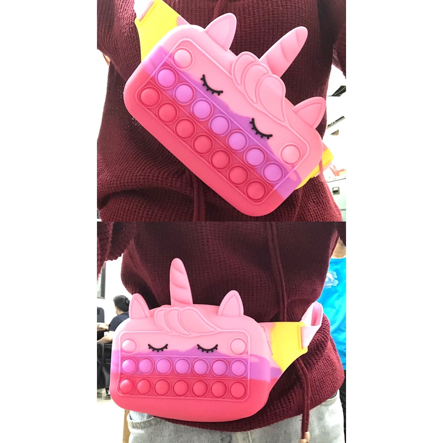 TAS POP IT PINGGANG / WAIST BAG POP IT / TAS ANAK LUCU MUAT HP [SWEETSPACE]