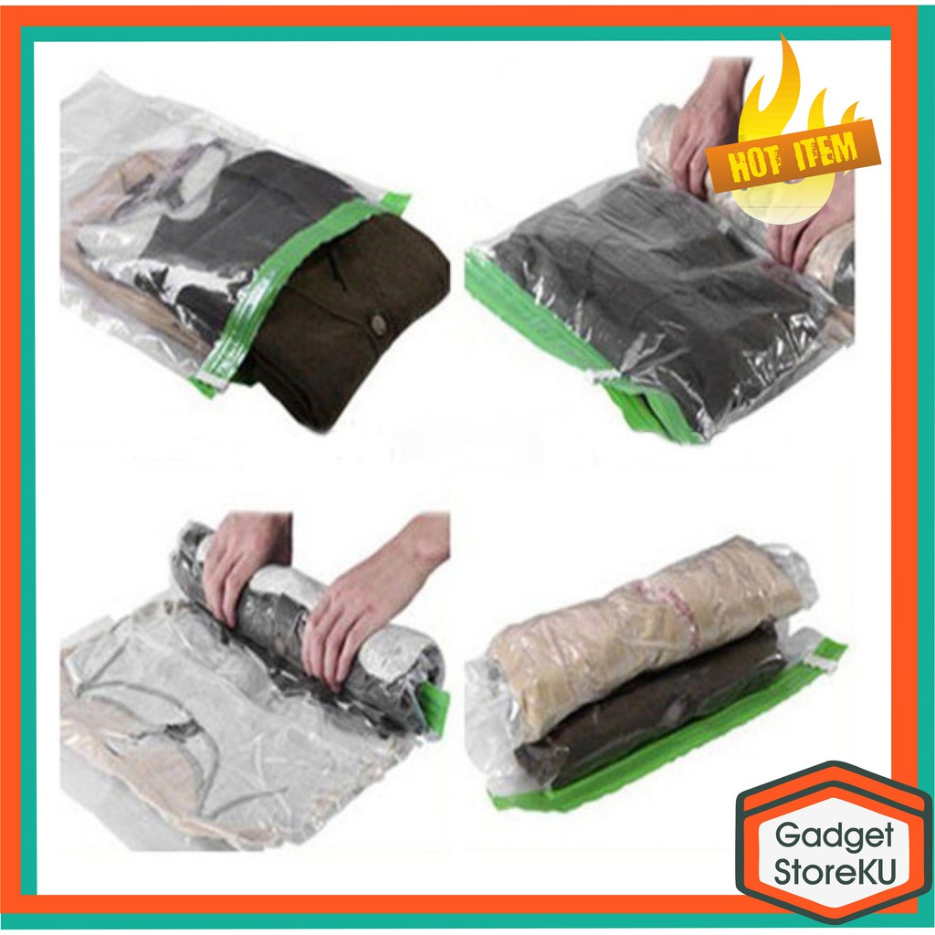 Plastik Vakum Baju/ Vakum Vacuum Compression Bags Clothes