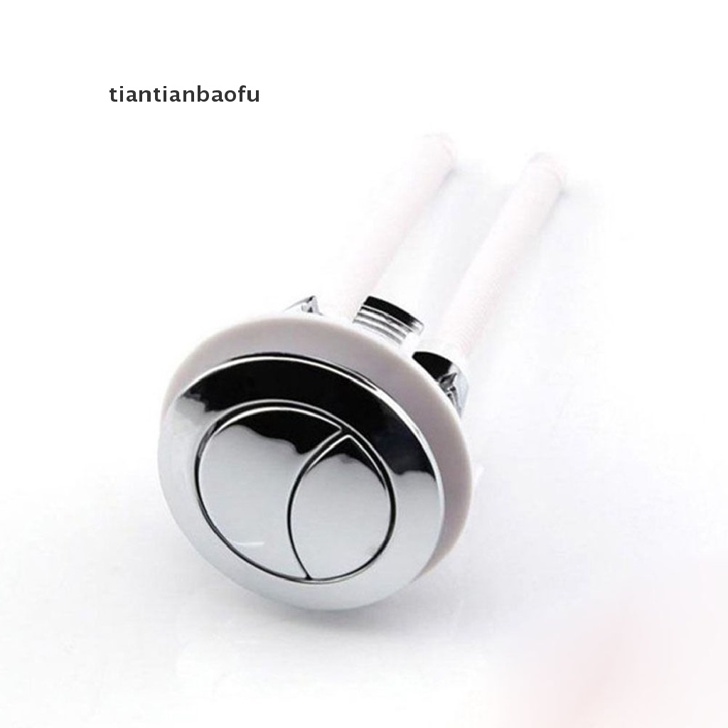 [tiantianbaofu] Plastic Dual Flush Toilet Water Tank Push Button With 2 Rod for 38 48 58mm Hole Boutique