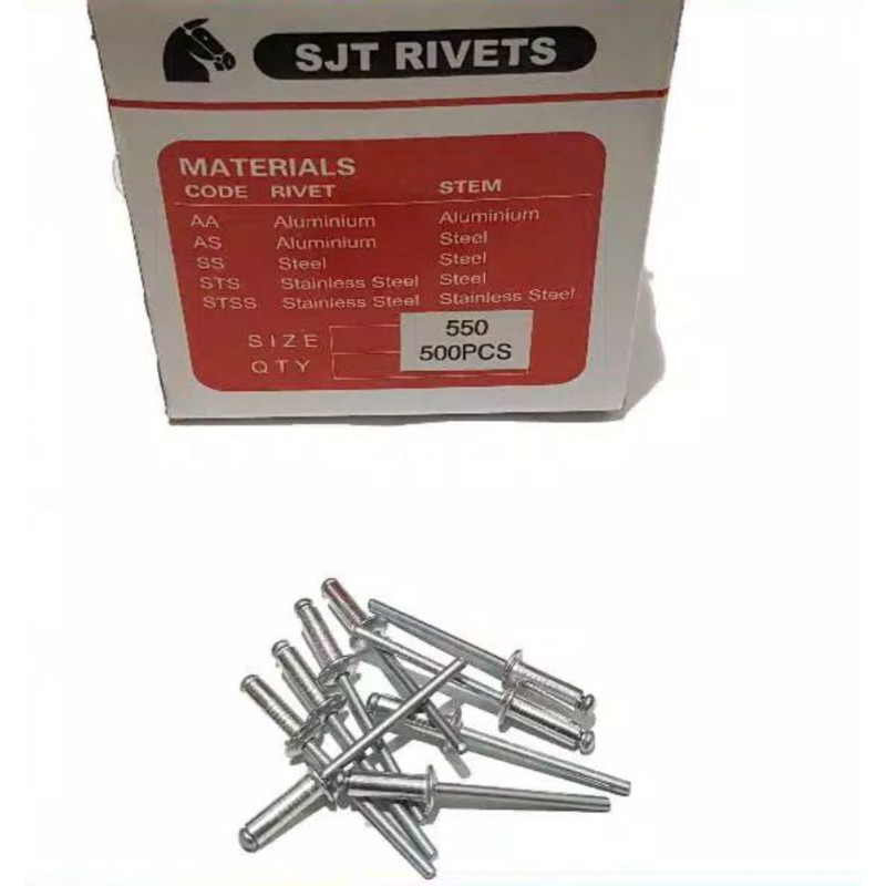 Paku Tembak/ Paku Rivet/ Blind Rivet SJT/Macau  550 (4mm)