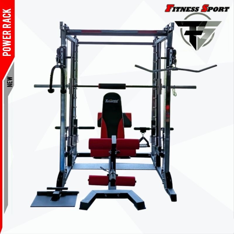 Alat Fitness Power Rack - Alat Fitness Angkat Beban  - Multi Gym