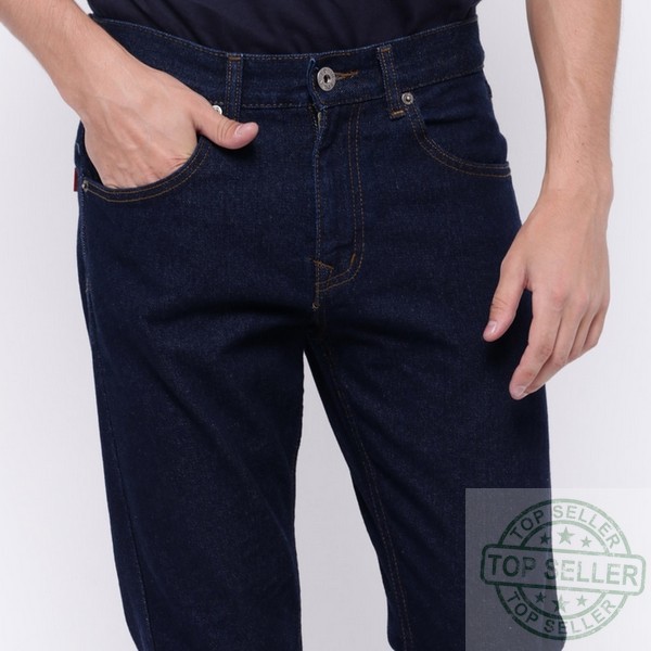 (Celana Murah) Edwin Celana Jeans Slim Fit Pria Panjang Biru Roma 05 - Navy, 27 |DXT
