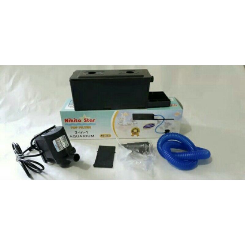 Filter untuk aquarium + Penyaring Full set