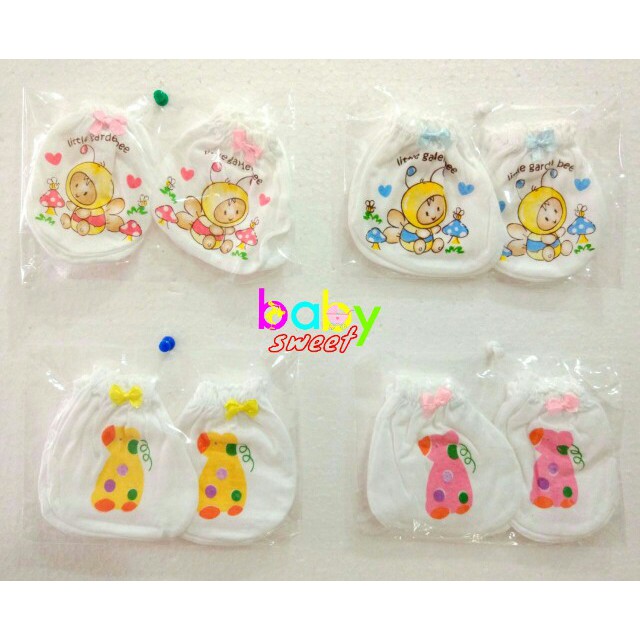 Sarung Tangan & Kaos Kaki Baby Newborn 100% Katun