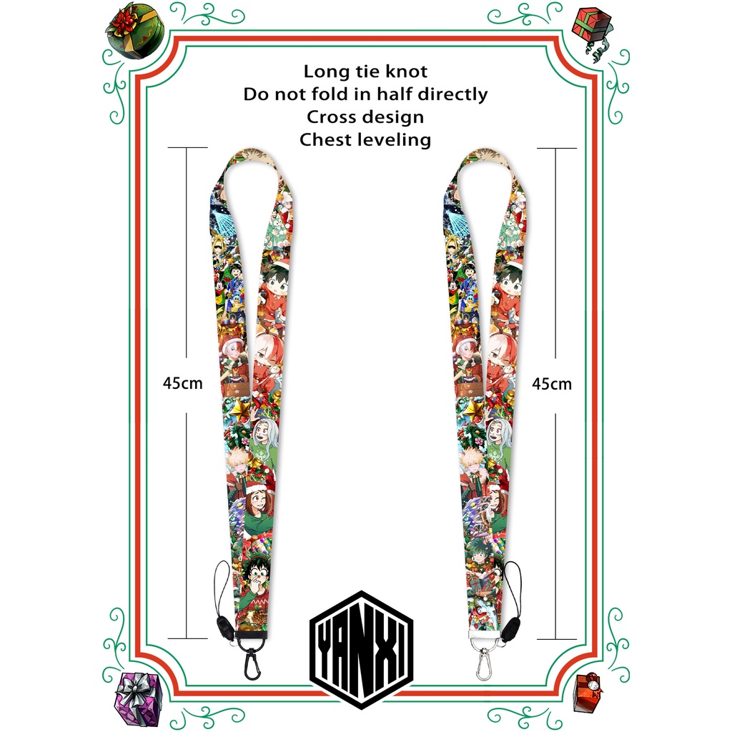 Tali Lanyard Desain My Hero Academia Untuk Natal