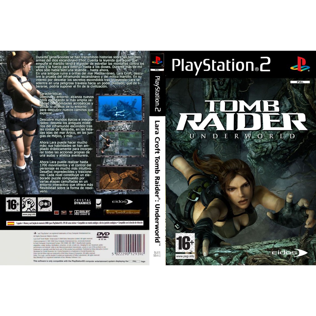 Kaset Ps2 Tomb Rider - Underwold