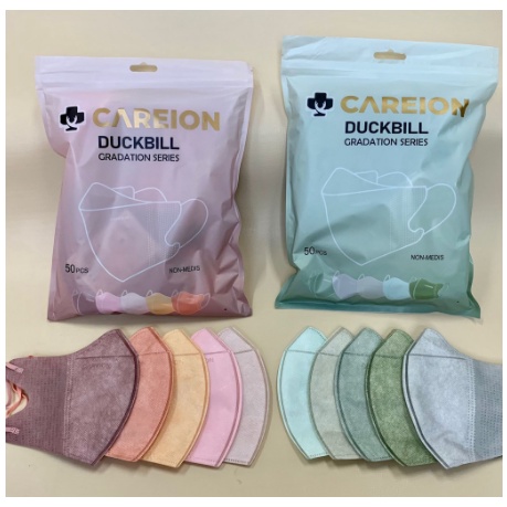 Careion Masker Duckbill / KF94 / 4 PLY MIX warna gradiasi isi 50&10pcs