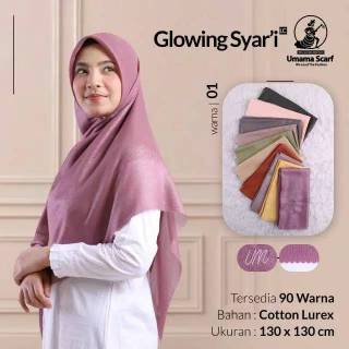 PILIH WARNA  Hijab Glowing Laser Cut by Umama Kerudung  