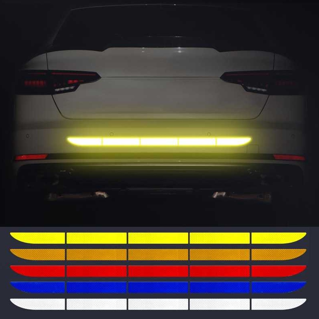 REFLECTOR BUMPER 3D STICKER REFLECTOR BUMPER BELAKANG ISI 5 PCS