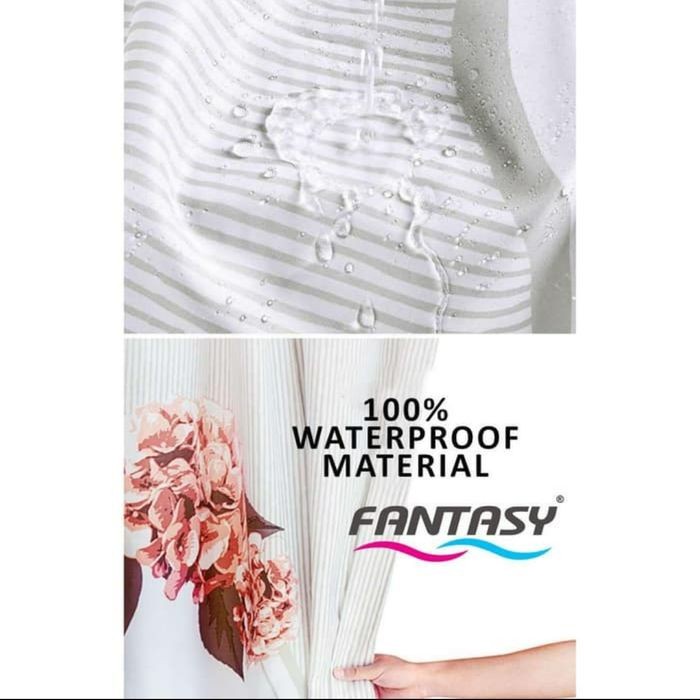 Fantasy Crystal Shower Curtain / Tirai Kamar Mandi / Gorden Kamar Mandi 180X200