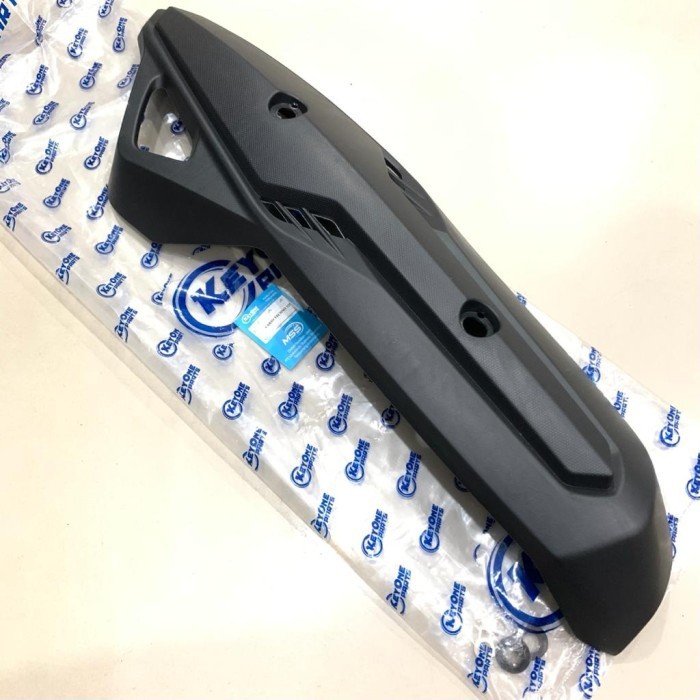 COVER TUTUP TAMENG PELINDUNG KNALPOT PROTECTOR MUFFLER MOTOR HONDA VARIO 125 OLD 2013 2014 HITAM ORI