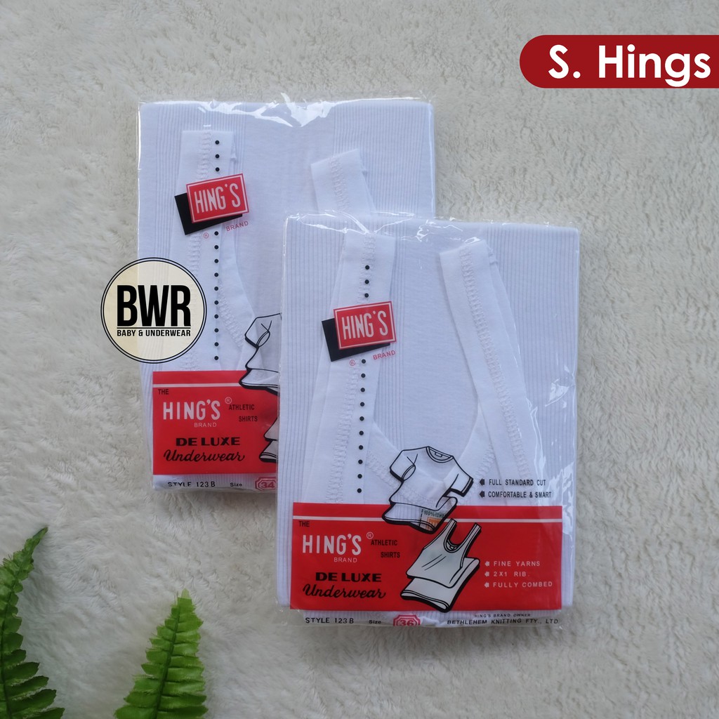  Singlet  HING S  123B Pakaian dalam pria hings  III Y6 Z6 