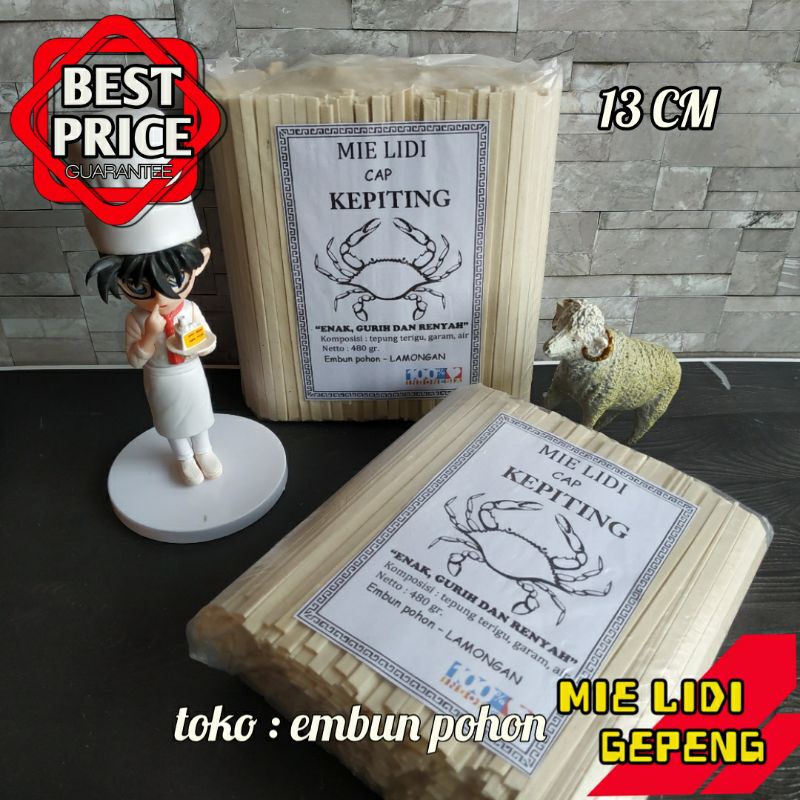 

MIE LIDI GEPENG DAN KURUS CAP KEPITING 1 KG
