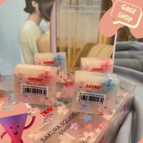 

penghapus joyko blossom bentuk kotak lucu keprluan anak sekolah hapusan fancy imut unik elegan bisa cod termurah atk fancy