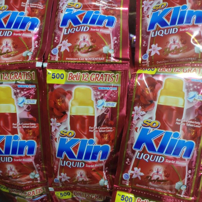 Soklin Liquid Scarlett Blossom/Soklin Liquid cair merah/soklin liquid cair renceng