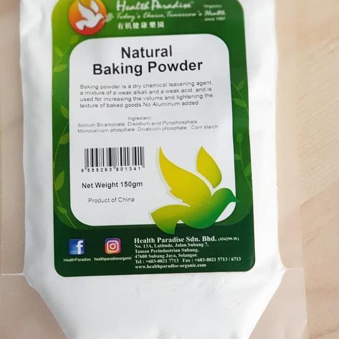 

Okshop | Hot Sale Health Paradise - Natural Baking Powder (150 Gr) Terjamin