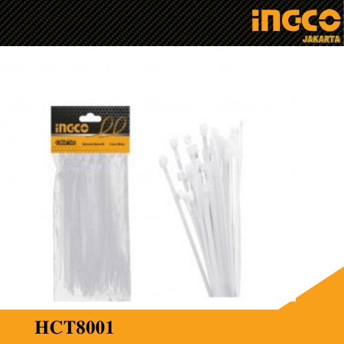 Kabel Ties 80cm Putih 100-Pcs Cable Ties INGCO Tie Pengikat Kabel Dasi