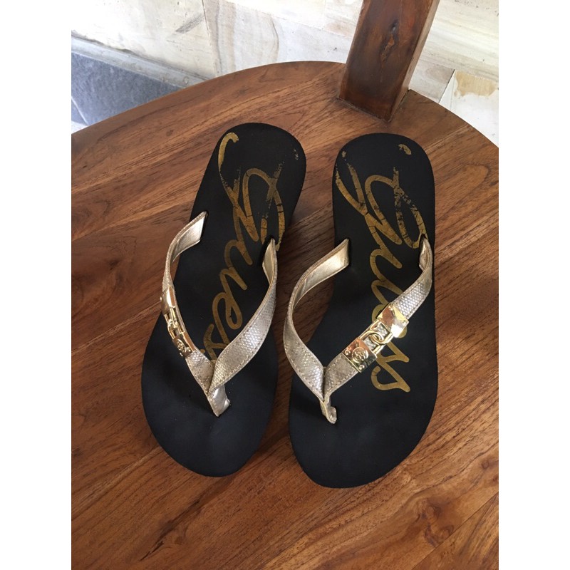 sandal wedges guess preloved
