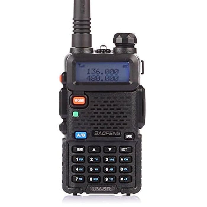 Baofeng UV5R/UV-5R Walkie Talkie HT (Handy Talkie) Radio HT Komunikasi - Hitam