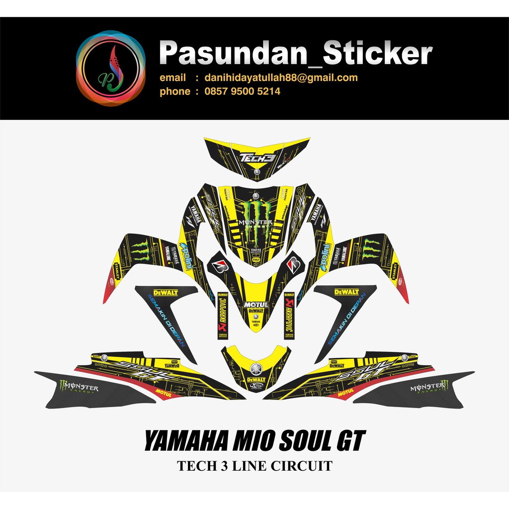 YAMAHA MIO SOUL GT TECH 3 LINE CIRCUIT