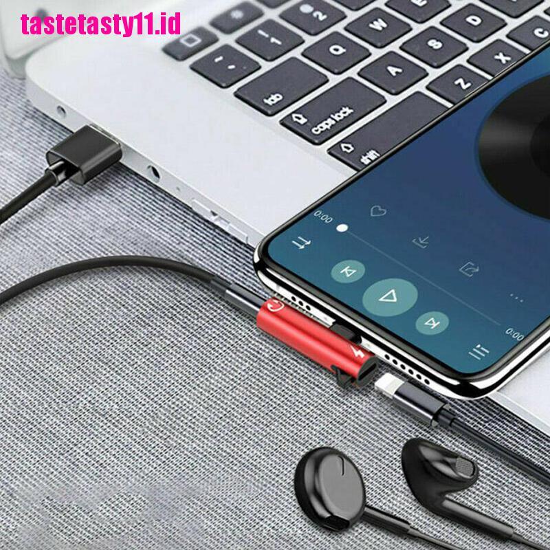 【TTID】For iPhone 8 7 Plus X Lightning to 3.5mm Aux Earphone Charger Jack Adapte