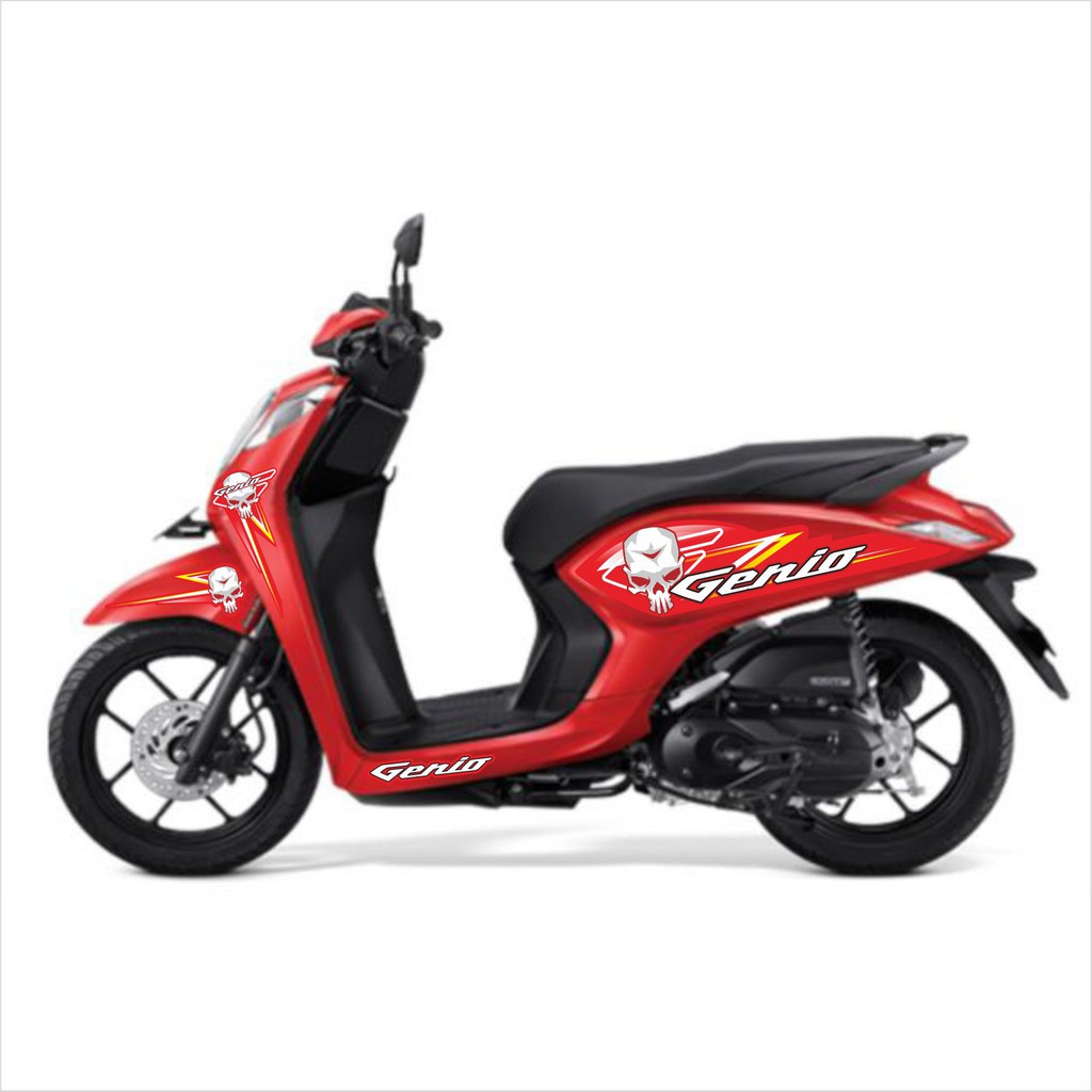 STRIPING MOTOR HONDA GENIO VARIASI ANTI MAIN STREAM / CUSTOM GENIO TERBATAS  - SAHILA STICKER