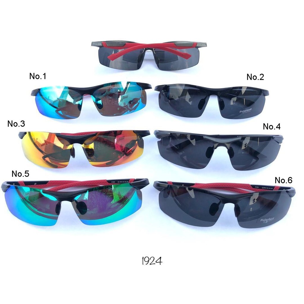 Sunglasses Kaca Mata Hitam Pria Sport Police 1924 Premium Alloy Polarize Mewah