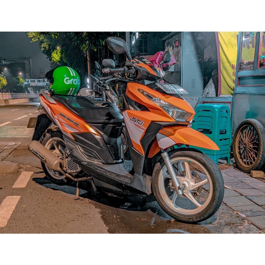 STRIPING VARIASI VARIO LED 150 2016 LIVERY STJ SUDIRO TUNGGA JAYA