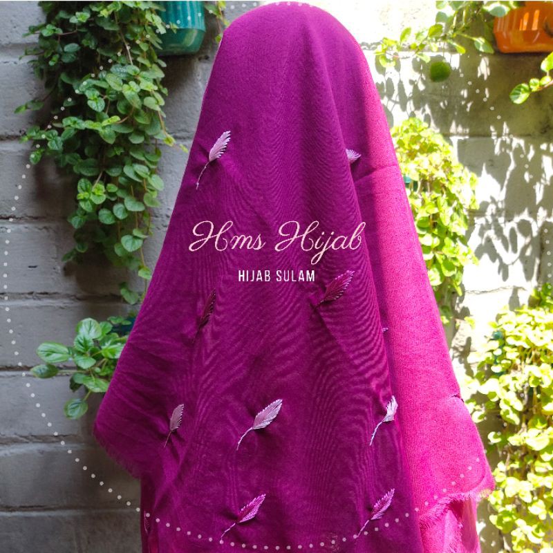 Hijab Sulam by HMS Hijab [warna magenta]