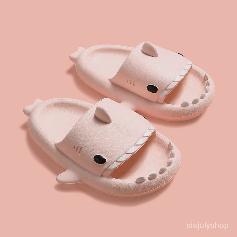 Ready #Sisjuly# Sandal Pria Dan Wanita Sandal Eva Hiu Tiga Dimensi Sandal Anak-anak Sandal Orang Tua