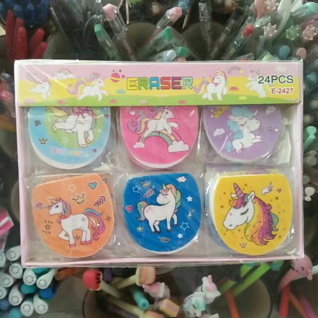 

Setip penghapus GAMBAR KARTUN isi 24pcs