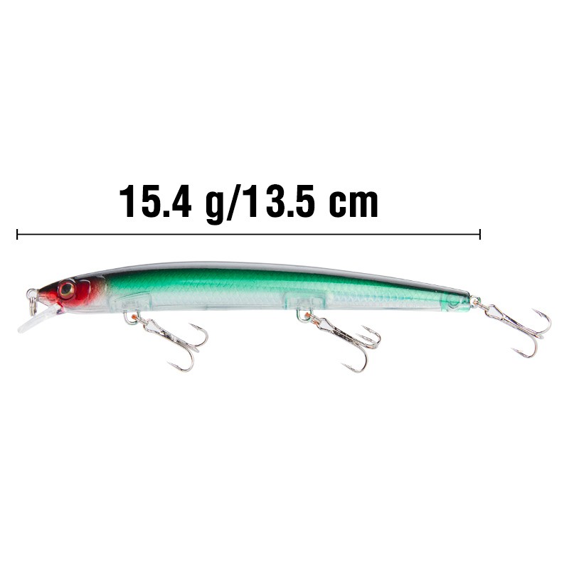 Alat Pancing Murah Umpan Mancing Kail Pancing Plastic Bait Umpan Mancing Alat Pancing Clouser Minnow Umpan Ikan 1PCS 15.4g/13.5cm Sinking Minnow relix nusantara CrankSet CrankBait Umpan Pancing Umpan Pancing Buatan