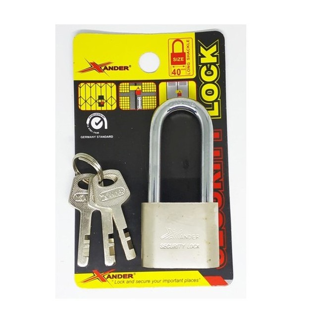 Gembok 40mm Panjang - Xander Security Lock 3 Key