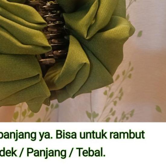 ❃ Jepit cepolan hijab Turki Super jumbo XXL cepolan hijab cepol mawar Scrunchie Jumbo ➴