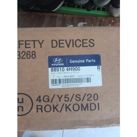 side airbag hyundai H1 bagian jok depan kiri Diskon