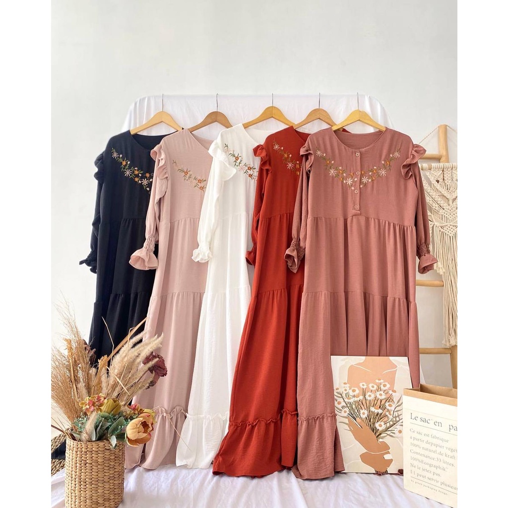 ARUNA DRESS - DRESS WANITA - PAKAIAN MUSLIM - BAJU GAMIS