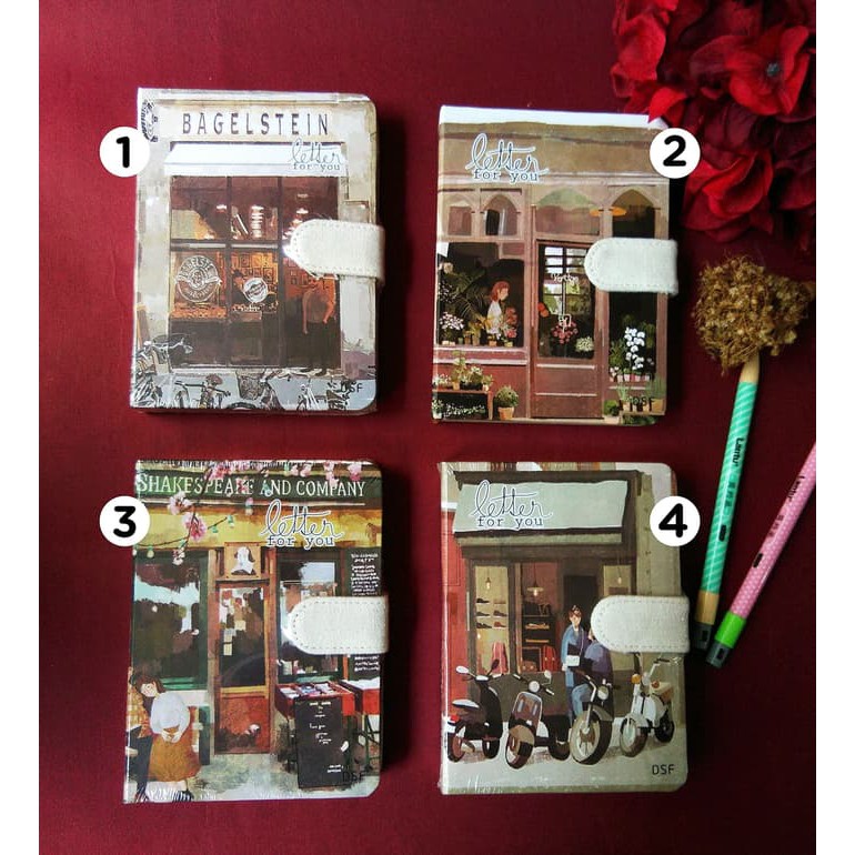 

Buku Diary Fancy Hardcover Kunci Magnet Leather - Letter For You Murah