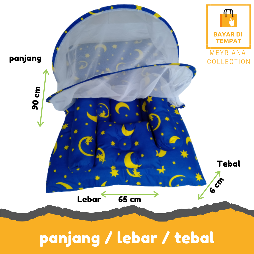 Kasur bayi kelambu / Kasur bayi satu set bantal guling