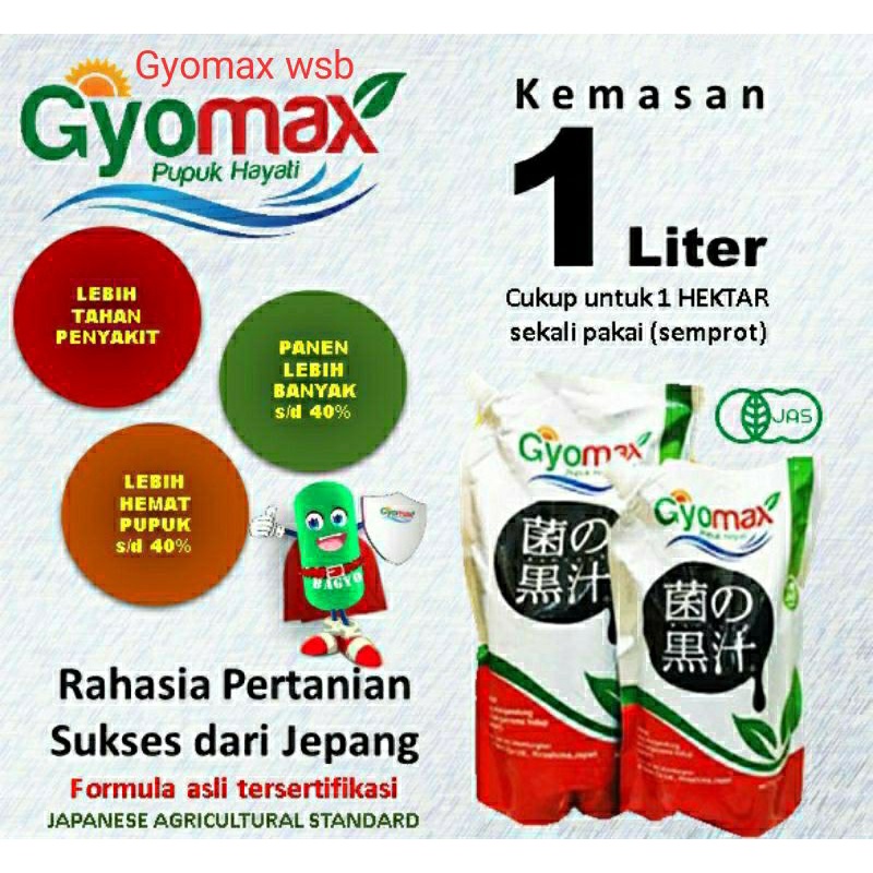 Pupuk Gyomax Hayati_Kemasan 1liter