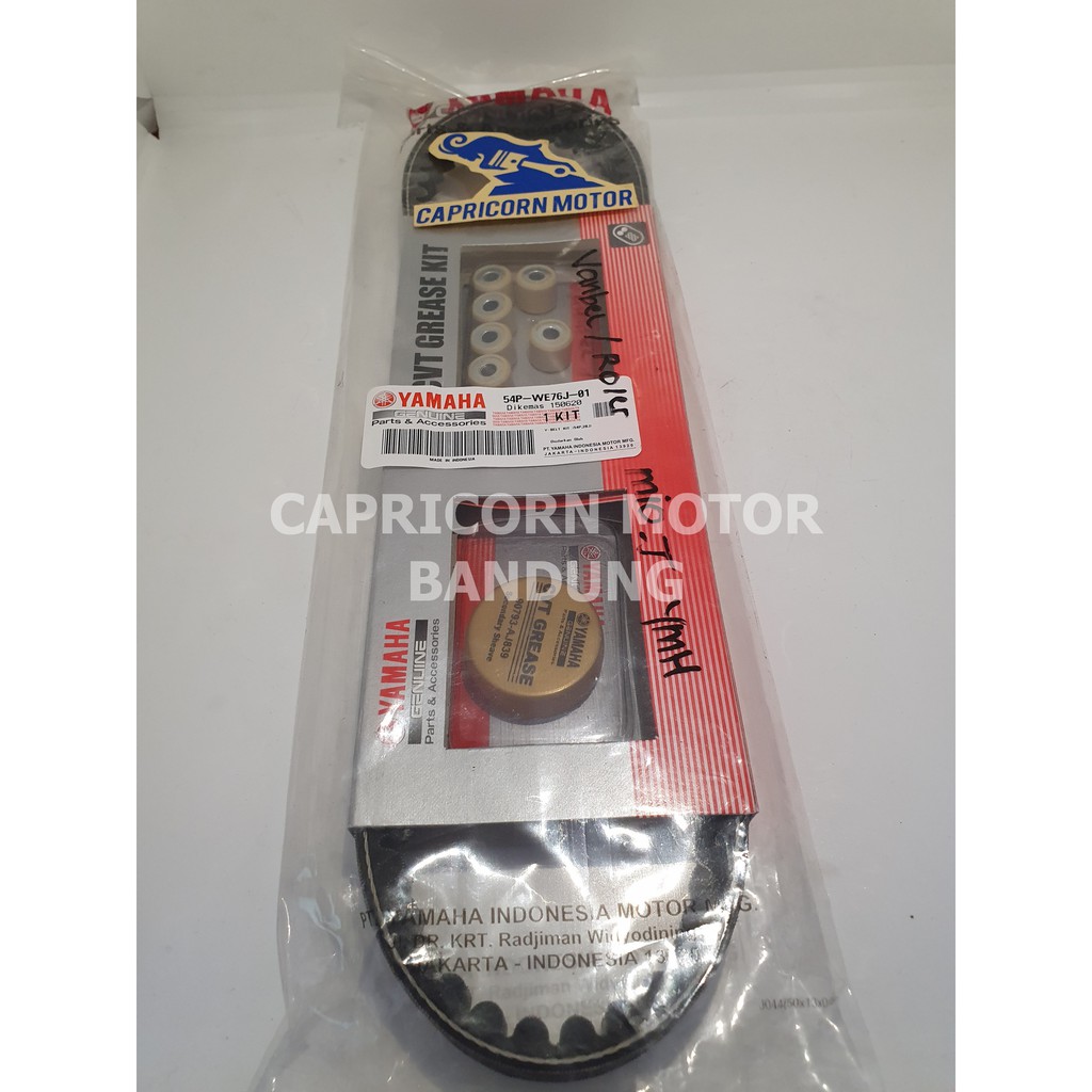 ASLI ORIGINAL VANBELT SET ROLLER GRIS MIO J GT FINO FI XRIDE 110 54P ORI YGP VBELT VBEL