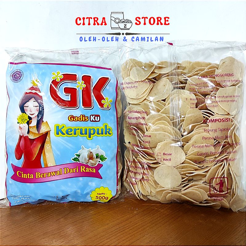 

Kerupuk Ikan Palembang GK "Gadis Ku" 500 gr