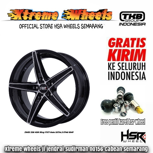 velg hsr wheel zwei ring 17 lebar 7 pnp ertiga terios hrv innova sx4