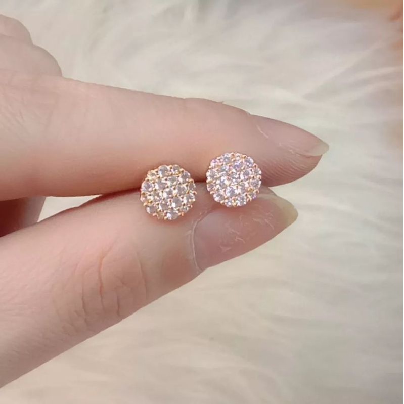 Anting Titanium Wanita Anti Karat, Anti Alergi, Tahan Lama, Di jamin REALPICT 100% dan High Quality, Anting Pecahan Berlian