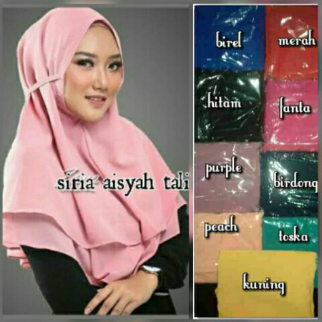 JILBAB INSTAN TALI BELAKANG
